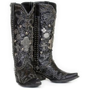 Double D Ranch Black Ammunition Boots